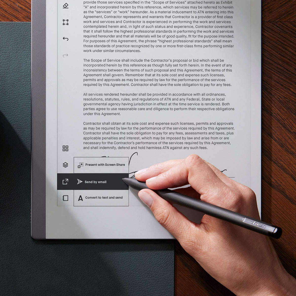 reMarkable Starter Bundle – reMarkable 2 is The Original Paper Tablet | Includes Black and White 10.3” Writing Tablet, Marker Plus Pen with Built-in Eraser