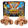 Monster Jam, Mystery Mudders 2-Pack Monster Trucks, Official 1:64 Die-Cast Vehicles, Wash to Reveal (Styles Will Vary), Kids Toys for Boys 3 and Up