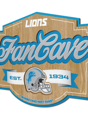 YouTheFan NFL Officially-licensed FanCave 3D wall art - ready-to-hang, 3D multi-layered construction - floating wall mount design - Perfect fan gift