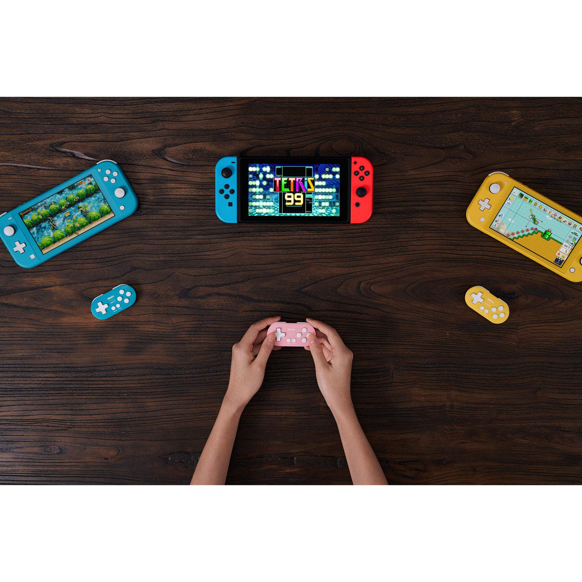 8Bitdo Zero 2 Bluetooth Key Chain Sized Mini Controller for Nintendo Switch, Windows, Android and macOS (Yellow Edition)