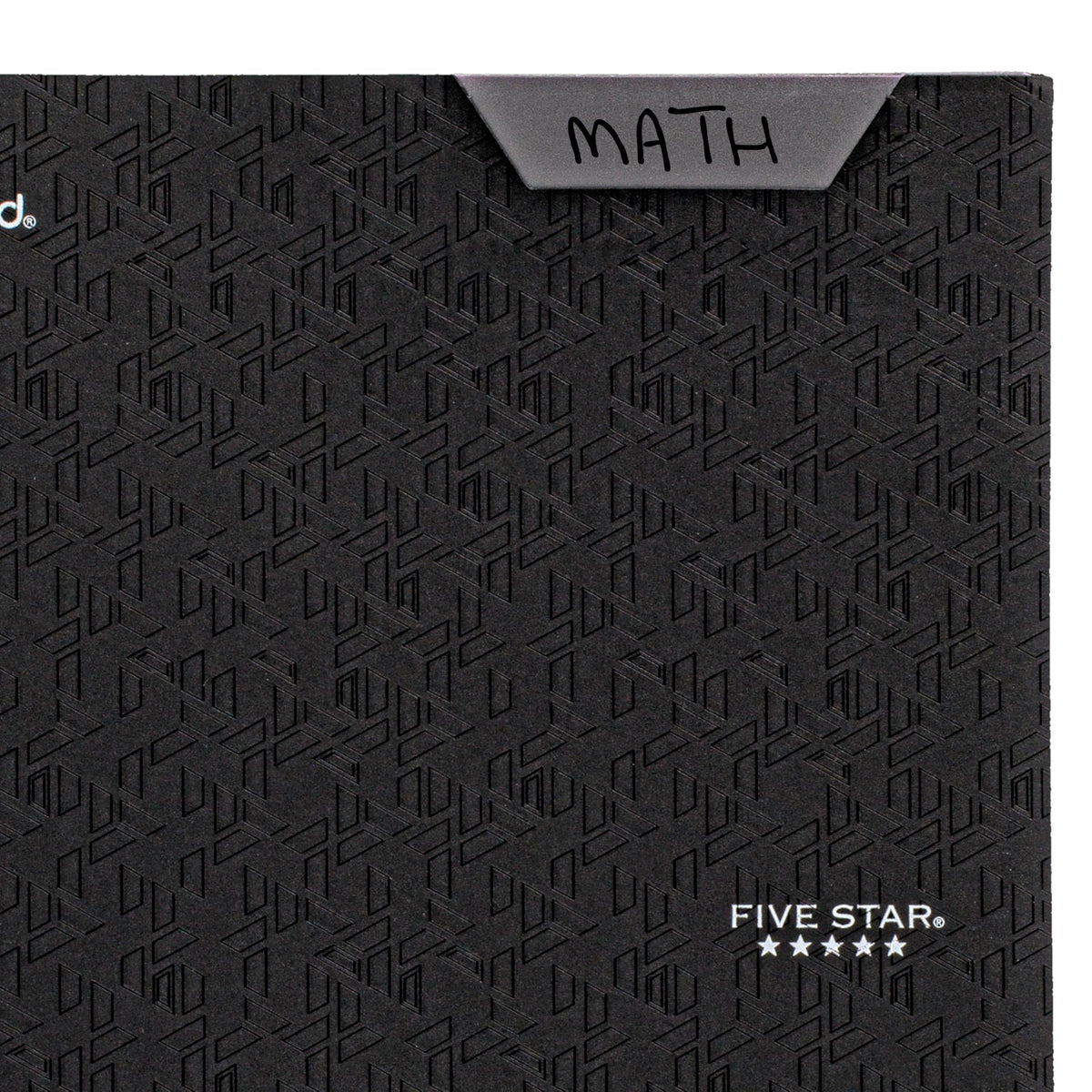 Five Star 2-Pocket Folder, Plastic Folder with Stay-Put Tabs and Prong Fasteners, Holds 8-1/2" x 11" Paper, Black (72113)
