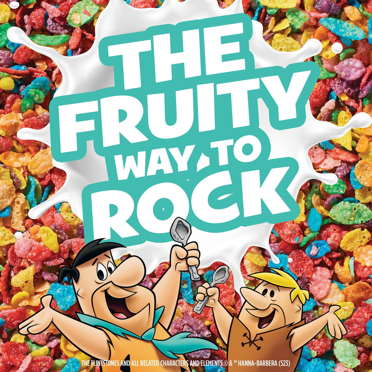 Post Fruity PEBBLES Cereal, 32 OZ Bag