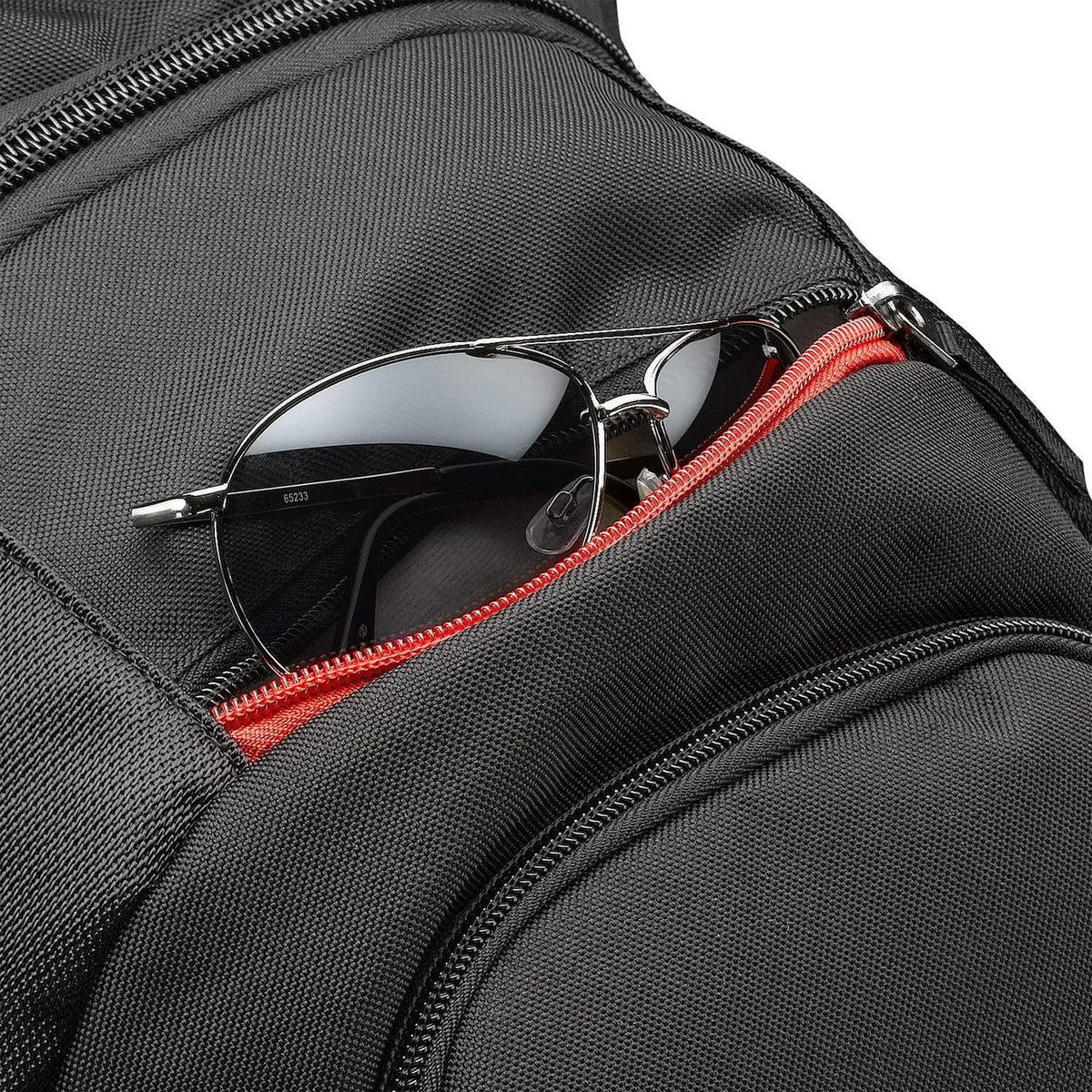 Case Logic Diamond Backpack, Fits Devices Up to 14.1", Polyester, 6.3 x 13.4 x 17.3, Black
