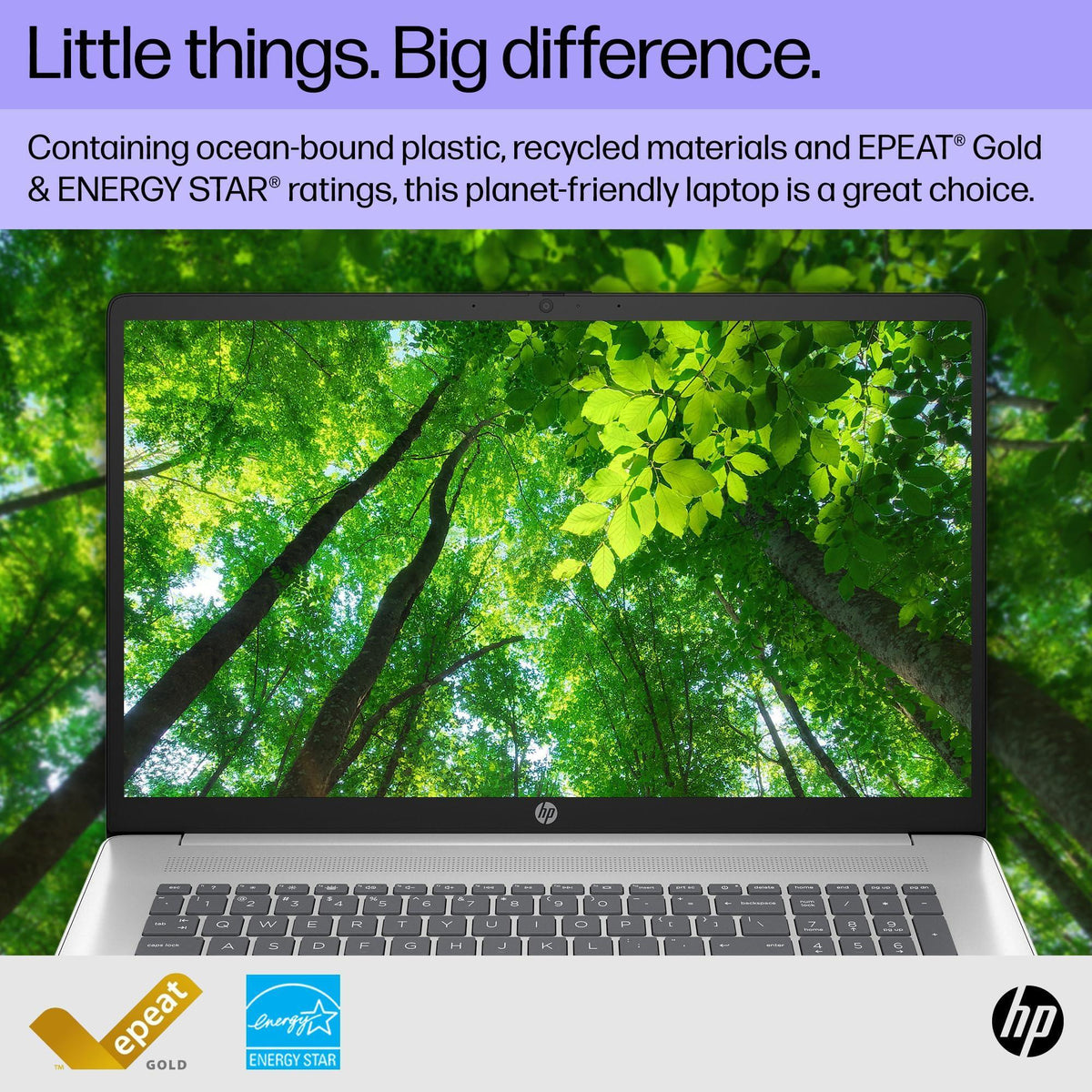 HP 17.3 inch Laptop, HD+ Display, Intel Core 3 100U, 8 GB RAM, 256 GB SSD, Intel Graphics, Windows 11 Home, 17-cn4010nr (2024)