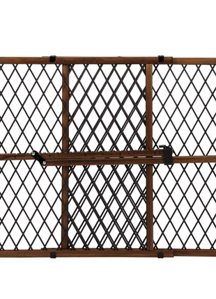 Position & Lock Adjustable Wood Baby Gate (Farmhouse Collection)