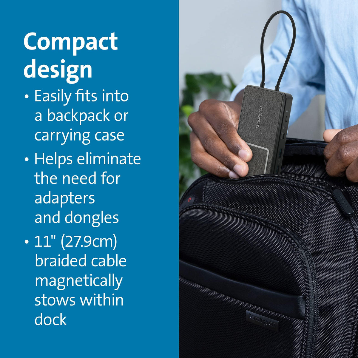 Kensington USB-C Hub with Qi Charging, Dual HDMI 4K@60Hz, 100W PD Pass Through Charging, 1Gbps Ethernet Port, Compatible with MacBook, iPad, HP, Lenovo Laptops (K32800WW) Black
