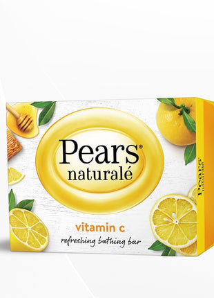 Pears Naturale Refreshing Vitamin C Bathing Bar with Natural Vitamin C Extract, 100g Pack of 3