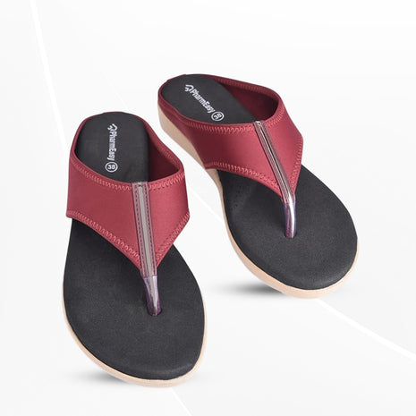 PharmEasy Diabetic and Orthopaedic Adjustable Slippers for Women Cherry 5 UK