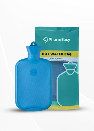 PharmEasy Hot Water Bag & Heating Pad for Pain Relief, Blue - 2 L