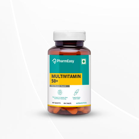 PharmEasy Multivitamin 50 Plus Age 60 Tablets