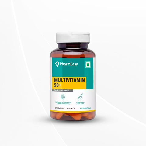 PharmEasy Multivitamin 50 Plus Age 60 Tablets