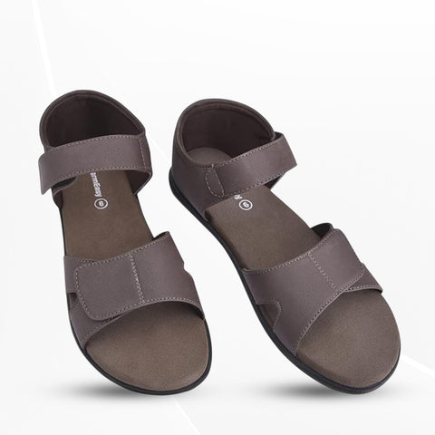 PharmEasy Ortho Care Women Orthopedic Extra Soft & Light Sandals Brown, UK 8