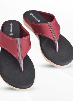 PharmEasy Ortho Care Women Orthopedic & Diabetic Slippers Extra Soft & Light weight Cherry UK 9