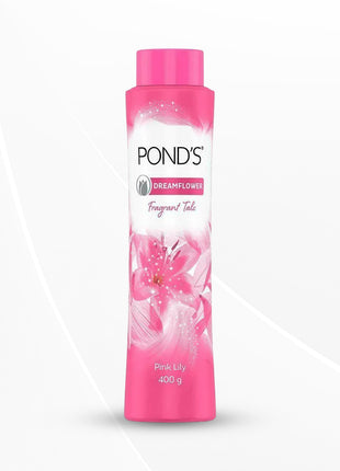 POND's Dream flower, Pink Lily Fragrant Talcum Powder, For Long-Lasting Fragrance, 400 g