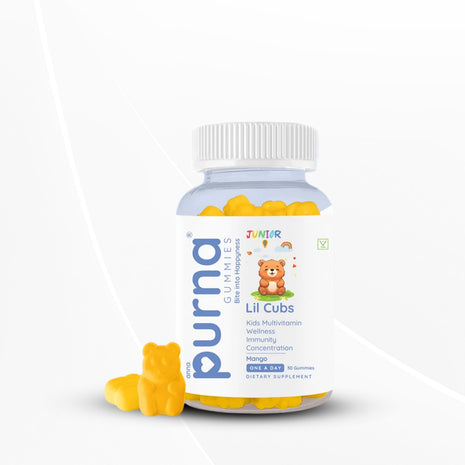 Purna Gummies Kids Multivitamin Gummies For Growth, Immunity and Health - 30 Gummies