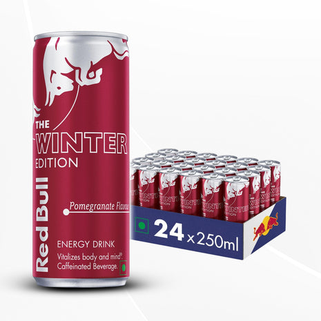 Red Bull The Winter Edition, Pomegranate Flavour, 250 Ml (Pack Of 24)