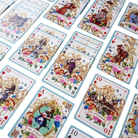 ASVP Shop Alice Playing Cards – Illustrated Fantasy Deck for Themed Parties, Games & Decor