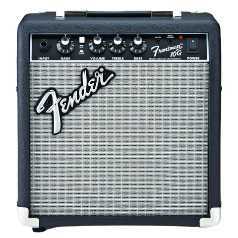 Fender Frontman 10G Guitar Amp, 10 Watts, with 2-Year Warranty, 6 Inch Fender Special Design Speaker, 5.75Dx10.25Wx11H Inches