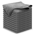 USANOOKS Microfiber Cleaning Cloth Grey - 12 Pcs (12.5