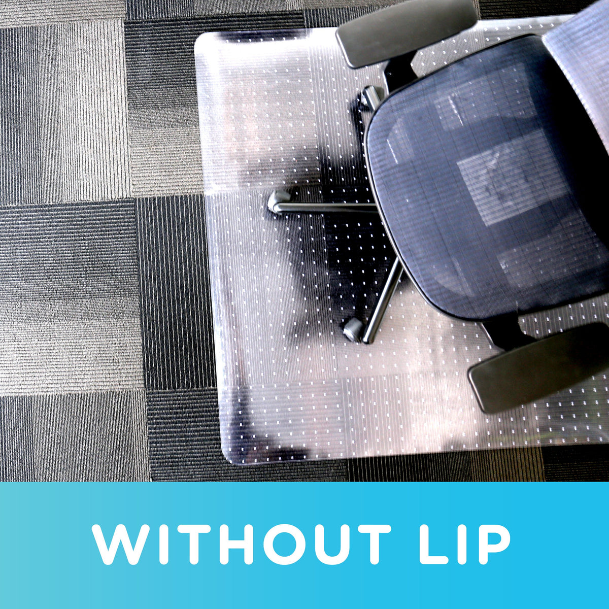 Dimex Office Chair Mat for Low Pile Carpet with Lip, 36" x 48", Clear