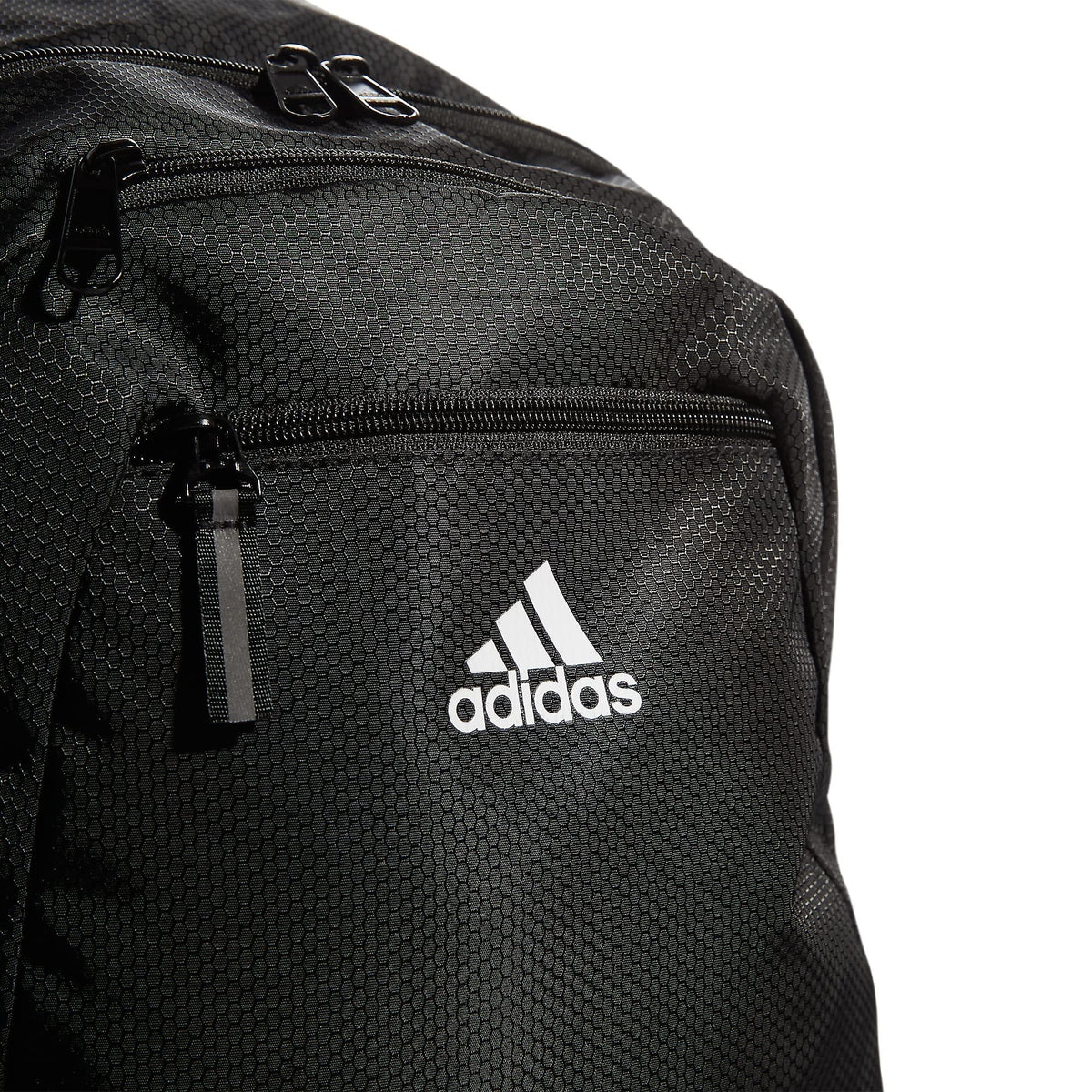 adidas Foundation Backpack for Laptop, Large Durable Athletic Gym Bag, Black/White, One Size