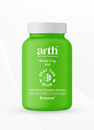 Emcure Arth Brain Fog | Brain Booster Supplement for Women | 30 Veg Capsules
