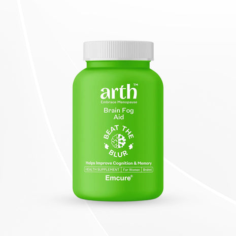 Emcure Arth Brain Fog | Brain Booster Supplement for Women | 30 Veg Capsules