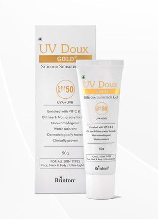Brinton UV Doux Gold SPF 50 PA+++ Sunscreen Gel, 50 g