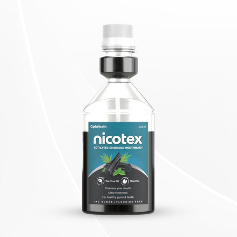 Cipla Nicotex Charcoal Mouthwash 250 ml