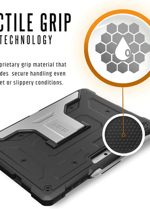 URBAN ARMOR GEAR UAG Designed for Microsoft Surface Go 4/ Surface Go 3 / Surface Go 2 / Surface Go Case 10.5" Metropolis Rugged Aluminum Kickstand Military Drop Tested Protective Cover Black