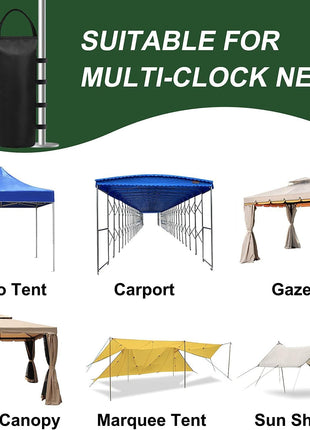 112 LBS Canopy Weights Sand Bags for Canopy Outdoor Advertising Tent Sunshade Fixed Windproof Pop up Tent(No Sand) 4-Pack Package May Vary