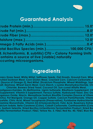 Kaytee Forti-Diet Pro Health+Safflower Nourish+Protect Cockatiel Food, Supports Breeding and Molting, Nutrition Backed by Science, Digestive and Brain Health, 4 pounds
