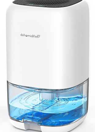35 OZ Dehumidifier for Bedroom RV, Quiet with Auto Shut Off, White | 280 Sq.Ft Small Dehumidifiers for Home Bathroom Closet, 7 Color Light, 28dB Ultra Quiet, 35OZ Water Tank