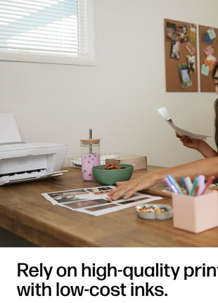 HP DeskJet 2855e Wireless All-in-One Color Inkjet Printer, Scanner, Copier, Best-for-home, 3 months of Instant Ink included, Single-band Wi-Fi connectivity (588S5A)