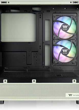 Thermaltake View 270 Plus TG ARGB Matcha Green Mid Tower E-ATX Case; 3x120mm ARGB Fans Included; Support Up to 360mm Radiator; Front & Side Dual Tempered Glass Panel; CA-1Y7-00MEWN-01; 3 Year Warranty