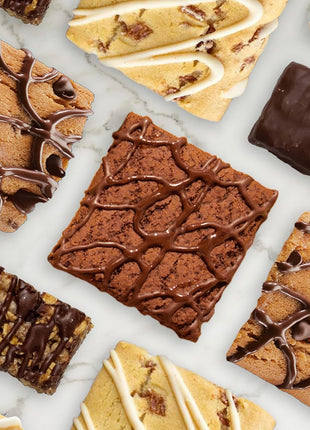 Fiber One 70 Calorie Chocolate Chip Cookie Brownies, 12 ct, 10.6 oz | 27% Daily Value of Fiber per Bar, 5g Net Carbs, Chocolatey Chips & Drizzle, Ideal Desk Drawer or Lunchbox Snack, 10.6 oz