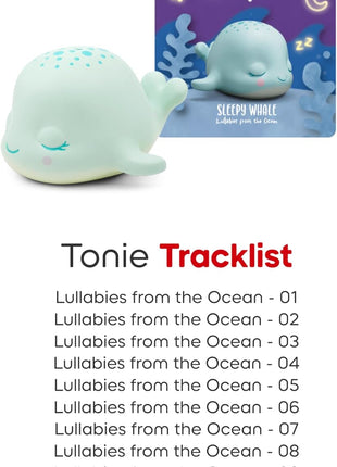 Tonies Sleepy Friends: Lullabies from The Ocean Audio Toy Figurine Featuring Sleepy Whale