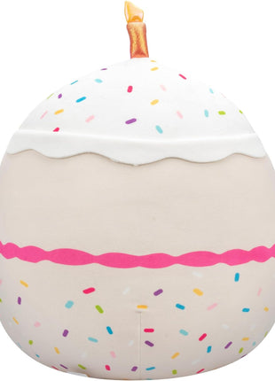 Squishmallows Original 14-Inch Lyla Vanilla Birthday Cake with Rainbow Sprinkles Embroidery - Official Jazwares Large Plush