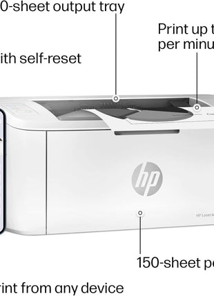 HP LaserJet M110w Wireless Black & White Printer, Print, Fast speeds, Easy Setup, Mobile Printing, Best-for-Small Teams