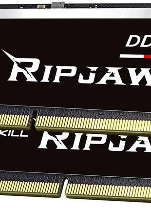 G.SKILL Ripjaws SO-DIMM 32GB (2 x 16GB) 262-Pin DDR5 SO-DIMM DDR5 4800 (PC4 38400) Laptop Memory Model F5-4800S3434A16GX2-RS