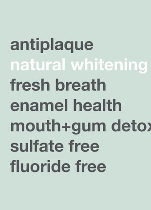 Davids Fluoride Free Toothpaste, Teeth Whitening, Antiplaque, SLS (Sulfate) Free, Promotes Enamel Health, Mouth & Gum Detox, EWG Verified, Peppermint, 5.25oz