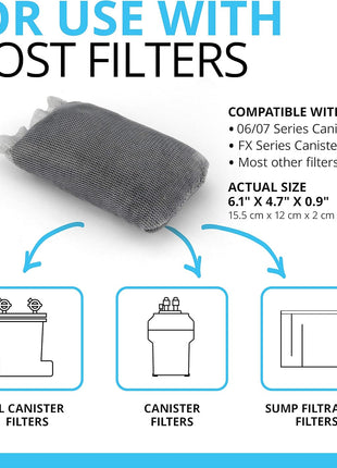 Fluval Carbon Filter Media for Aquariums, Premium Bituminous Carbon Inserts, 100-gram Nylon Bags, 3 Count (Pack of 1), A1440