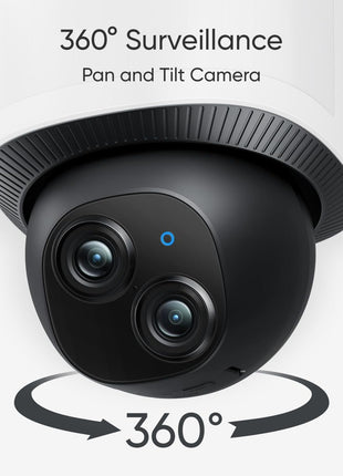 eufy Security Floodlight Camera E340, Dual-Lens, 360° Coverage, 8X Zoom | Pan & Tilt, AI Detection & Tracking, 24/7 Recording, 2000 LM, Dual-Band Wi-Fi 6, No Monthly Fee, Wired Outdoor