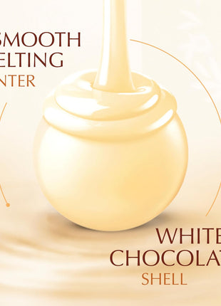 Lindt LINDOR White Chocolate Candy Truffles, Smooth Melting Truffle Center, Bulk Candy Individually Wrapped, 60 Ct
