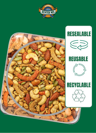 Southern Style Nuts Gourmet Hunter Bulk Trail Mix, 23 oz (Pack of 1), Sesame Sticks, Roasted Peanuts, Sunflower Kernels, Almonds, Cashews & Pepitas, Mixed Nuts, Snacks for Adults & Kids