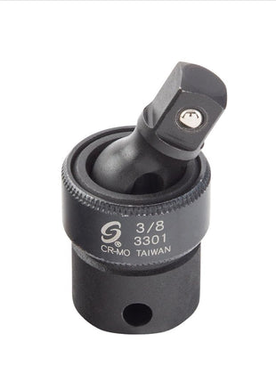 SUNEX TOOLS 3301, 3/8 Inch Drive, Universal Impact Joint, Cr-Mo Alloy Steel, Cr-Mo Steel, Radius Corner Design, Flexible, Meets ANSI Standards