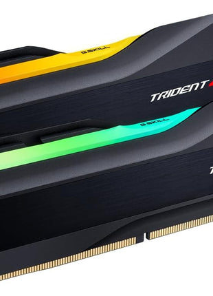 G.SKILL Trident Z5 RGB Series DDR5 RAM (Intel XMP 3.0) 32GB (2x16GB) 6000MT/s CL30-36-36-96 1.35V Desktop Computer Memory U-DIMM - Matte Black (F5-6000J3036F16GX2-TZ5RK)
