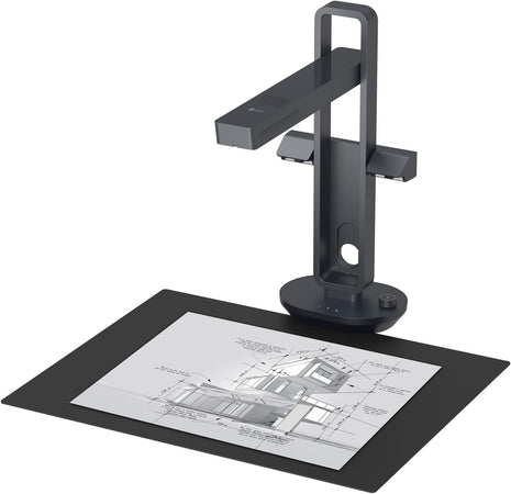 CZUR Aura Pro Book & Document Scanner, Capture A3 & A4 | Auto-Flatten & Deskew Powered by AI Technology, Foldable & Portable, Compatible with Windows & macOS