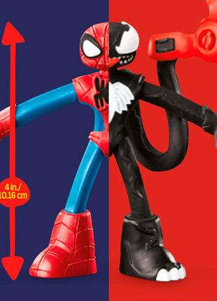 Play-Doh Marvel Spider-Man Launch & Slice Battle Playset with 2 Bendy Action Figures and 7 Accessories, Imagination Toys for Boys & Girls 4 Years & Up