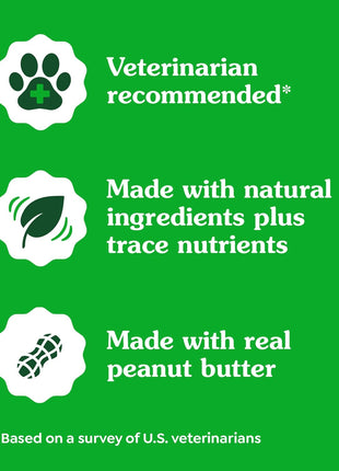 Greenies Pill Pockets Large Size Dog Treats, Peanut Butter, 15.8 oz | Vet-recommended, capsule size, low calorie, odor masking, stress- and mess-free medication experience